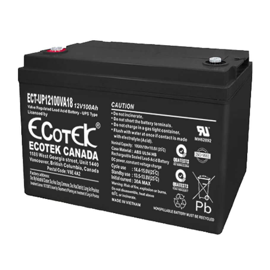 Ắc quy 12V-100Ah ECOTEK ECT-UP12100VA18